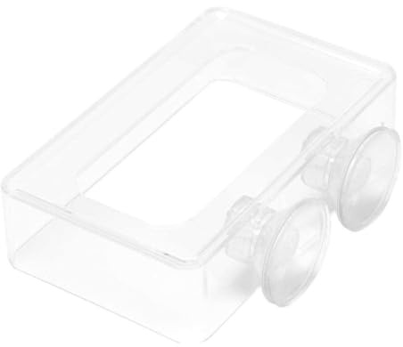 Akvarietillbehör Fyrkantig Flytande Matring för Fiskar, 2-pack, Akryl, Stor, för Betta och Guldfisk