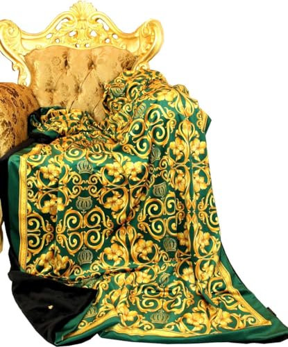Harald Glööckler Luxus Wohndecke Pompöös by Casa Padrino Barock Grün/Gold Glitzersteinen