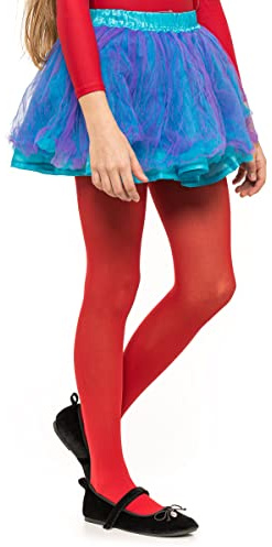 OVISSA Ballet Tights for Girls - School Uniform Dancing Sport Tights, Strong Footed Soft Microfibre, 50 DEN, 3-12 Years