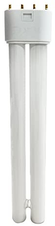 ASPECTEK Replacement UV Lamp Bulb for Bug Zapper Indoor and Outdoor, H-Shaped Twin Tube Light Bulbs,Compatible with Mosquito Lamps for Home with 4 Pin(Inline)-2G11 Base