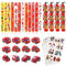 46PCS Feuerwehr Mitgebsel, Feuerwehrmann Sam Kindergeburtstag Mitgebsel enthält 12 Slap Armbänder, 12 Feuerlöscher-Spielzeug, 12 Feuerwehrauto Spielzeug, 10 Tattoo-Aufkleber, für Feuerwehrmann Deko