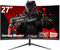 CRUA 27 Pouces 165HZ/180HZ écran incurvé PC,Moniteur de Jeu Full HD 1080P 1800R écran d’Ordinateur sans Cadre,1ms GTG avec FreeSync,Faible Flou Moniteur,Soins des Yeux,VESA,DisplayPort,HDMI