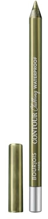 Bourjois Paris Contour Clubbing Crayon Yeux Waterproof, Texture Coulissante et Doux, Formule avec Huiles de Jojoba, No. 77 Kaki'N'Gold, 1.2g