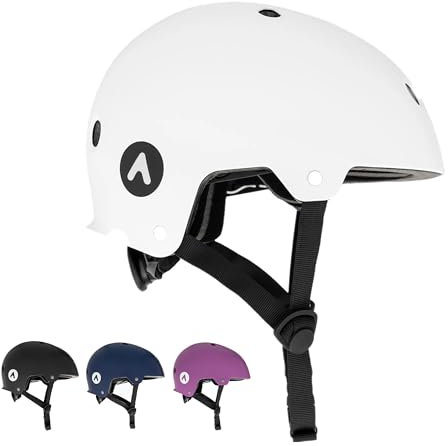 ATTABO Genes Helm für Skate, Inlineskaten, Roller & MTB – ABS-Injektion, EPS-Aufpralldämpfung, 11 Lüftungslöcher, verstellbar M Drehknopf, Kinnriemen-Schnalle, 400 g, CE/EN 1078