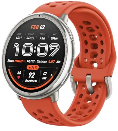 Amazfit Active 2 Sport Smart Watch Fitness Tracker for Android and iPhone, 44mm, 10 Day Battery, Water Resistant, GPS Maps, Sleep Monitor, 160+ Workout Modes, 400 Face Styles, Silicone Strap, Free App