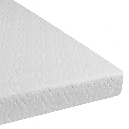 Brillars Baby Toddler Cot Bed Mattress - Quilted Zip Cover | Hypoallergenic, Fully Breathable Foam Bed For Kids 140 x 70 x13cm