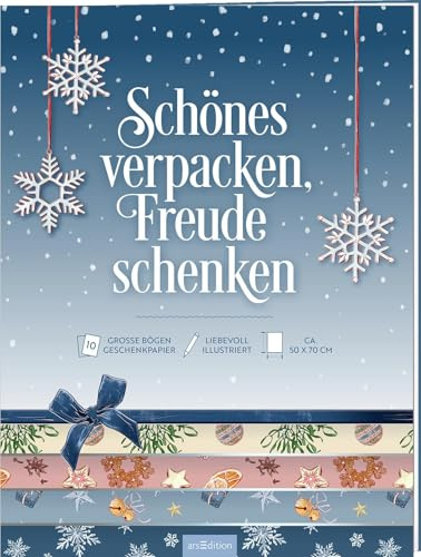 Geschenkpapier Zauberhafte Weihnachtszeit: Schönes schenken. Glücklich sein.