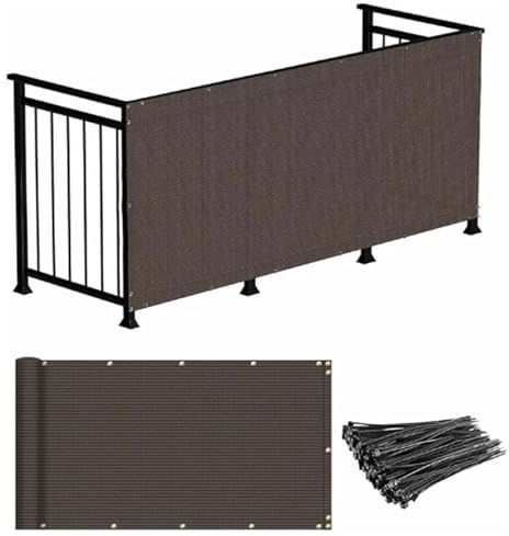 Onxyrbyte Pantalla Balcón de Jardín,Impermeable Ocultacion Balcon,Pantalla de Valla de privacidad,Paneles Ocultacion Jardin,con Protección UV,Transpirable,para Jardín,Piscina y Barandillas
