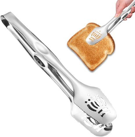 Tenacillas De Cocina Acero Inoxidable - Utensilios De Acero Inoxidable - Pinzas Para Ensalada | Para Cocina Restaurante Freír Pasta Ensalada Emplatado Pastel Pan Barbacoa Buffet