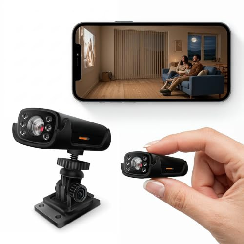Générique Mini Caméra WiFi 1080P HD,Surveillance Maison Intérieur/Extérieur