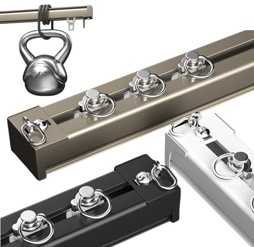 Premium svart aluminiumspår med tysta rullar och monteringshårdvara – perfekt för glidskydd inomhus, oavsett stål h, storlek liten – smidig & design