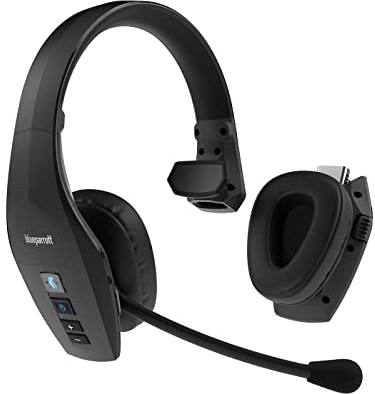 Jabra BlueParrott S650-XT Auriculares inalámbricos 2en1 Convertibles de estéreo a Mono para Llamadas claras - 4 micrófonos para cancelar el 96% del Ruido, Control de Voz y cancelación Activa de Ruido