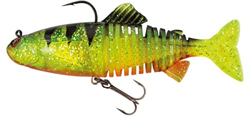 Fox Rage Replicant Jointed - Leurre swimbait wobbler, Couleur : UV Perch, Longueur/Poids : 18 cm - 80 g