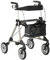Russka Rollator Elan Plus - mit extra weichen Komfort Rädern anthrazit/dunkelrot