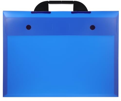 OATIPHO Filer Folders, File Organizer 18.5X14 Portfolio Transparent Oxford Cloth Edge Waterproof Expansion Envelopes, Letter Booklet Expanding File for Office School Travel Art Music Use