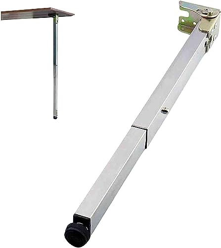 Tischbeine Klappbare Tischbeine, verstellbare Hebestangenbeine für Möbel aus Edelstahl, quadratische Teleskop-Tischbeine, mit Befestigungsschrauben, für Tisch, Schreibtisch, Bar, Esstisch (90 cm null