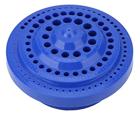 Trou 18 x 18 x 9 forets de 1 à 13 mm de forme ronde en plastique rigide pour forets de forets, étui de rangement pour 100 pièces, boîte STO de 1 à 13 mm, organisateur de forets ronds en plastique