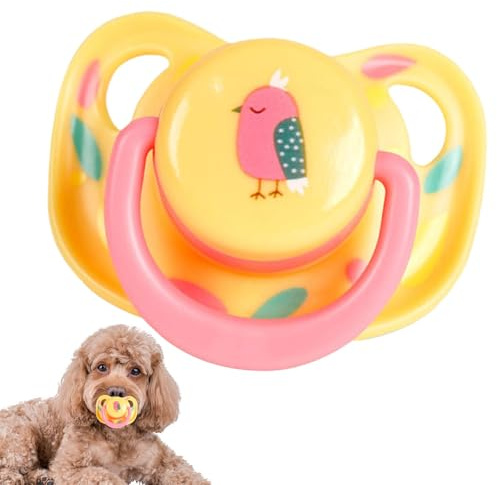 Gupcaqosjw 2X Hundeschnuller Für Kleine Hunde, Schnuller Für Haustiere, Schnuller Hundespielzeug, Kauspielzeug Für Kleine Hunde Und Katzen, Kauspielzeug Für Hundeschnuller, Kätzchen Beißschnuller