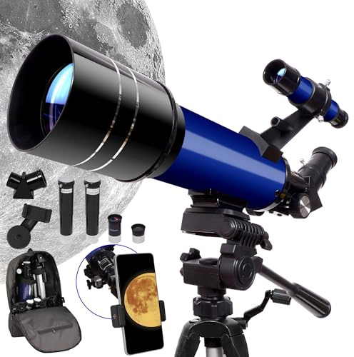 70mm Aperture 400mm Refractor Telescope for Adults & Beginners