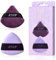 Jessup Borla Maquillaje, 2pcs Borlas Polvos Triangulares Puffs Suaves para Base, Fijación y Baking, Reutilizables y Lavables, Morado SP018