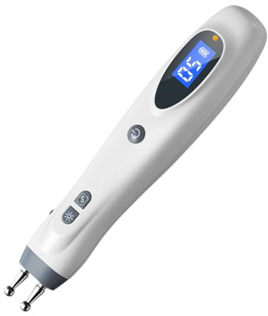 Pluma Eléctrica de Acupuntura Recargable - Pointer Fisioterapia de Puntos de Acupresión, Masajeador Muscular y Terapia Estimuladora para Alivio del Dolor