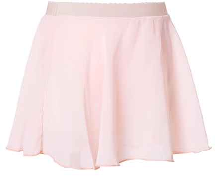 Avrigirl Pink Girls Ballet Skirts Chiffon Elastic Dance Dress for Training
