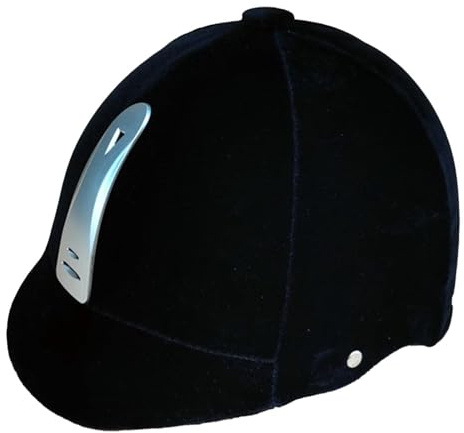 F Fityle Casco de Equitación, Equipamiento para Montar, Circunferencia de La Cabeza de 54 a 62 Cm, Gorra de Equitación para Hombre Y Mujer, Negro Plateado