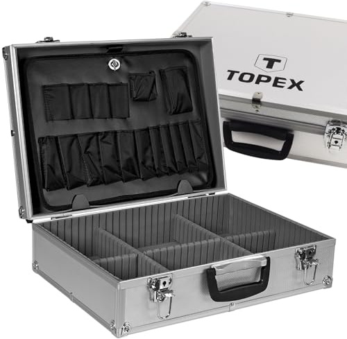 Maletín de herramientas de aluminio. Con separadores.