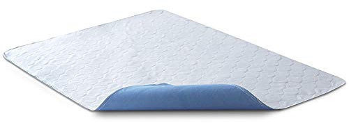 Bedecor Kylie Sheets 70x90cm, Washable Bed Pad Protector, Waterproof Bed Wetting Mats, Kylie Bed Protectors, Blue