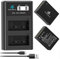 Homesuit NP-W126 NP-W126S Battery 1400mAh and LCD Dual Charger for Fuji XT30II/XT30/XT20/XT10/X100V/X100VI/X100F/X-T3/X-T2/X-T1/XA1/XA2/XA3/X-E3/X-E2/X-E1/X-H1/X-M1/Xpro3/Xpro2/Xpro1 (2 Pack)