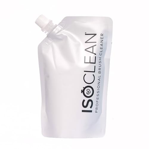 ISOCLEAN Makeup Brush Cleaner Refill Pouch - Liquid Makeup Cleaner Solution for Makeup Brushes and Makeup Tools - Cleans Bristles - No Rinse Formula dries in 60 Seconds - Vegan, Cruelty-free - 275ml