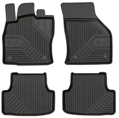 FROGUM No.77 Alfombrillas para Coche Alfombras para Seat Leon III 2012-2020, para Volkswagen Golf VII 2012-2020 | Borde Alto | para Todo el año | Tamaño