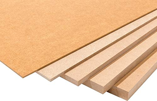 Tableros de madera DM (MDF) de 5MM. Tamaños disponibles A0, A1, A2, A3, A4, A5 (a elegir). Soporte para manualidades, decoración, láser, CNC, dibujo, DIY, bricolaje, pintura. (A3 (5 piezas))