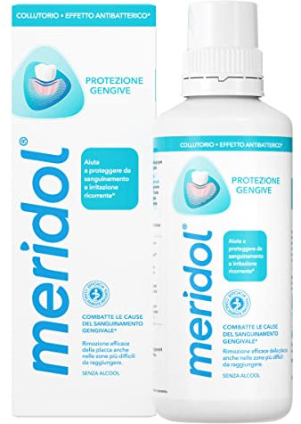 meridol Collutorio Protezione Gengive 400ml I Combatte il sanguinamento e l'infiammazione gengivale* |Protegge dalle recidive*| Effetto antibatterico*| Non macchia I 0% Alcohol