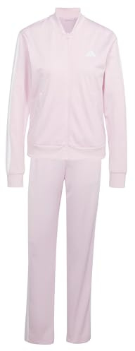 adidas Damen ESSENTIALS 3-STRIPES TRACKSUIT, clear pink, L