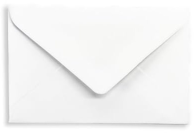 Enveloppes Blanches Format Carte de Visite, 90 x 140 mm, Papier 100g/m², Sans Fenêtre (100)
