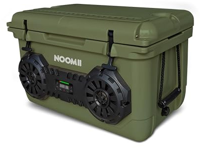 NooMii ArcticBeat45 L – Kühlbox mit Akku 9000mAh & USB-Anschluss, 30W Bluetooth-Lautsprecher, IPX4 wasserdicht Thermobox, bis 60h Kältehaltezeit; Mobile Camping-Kühlbox & Bluetooth-Speaker