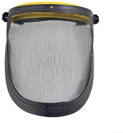 Elmetto di sicurezza con protezione facciale e maschera in filo di acciaio per lavori forestali, con motosega e potatura di rami