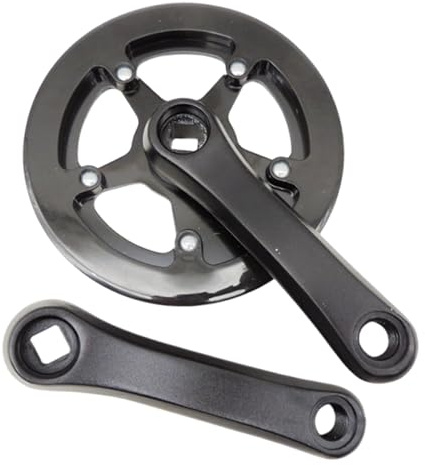 Harilla Pédalier de vélo à Trou carré, Facile à Installer, en Alliage d'aluminium, pièces détachées pour vélo Enfant, Ensemble de manivelles, 32 Dents 114 Mm