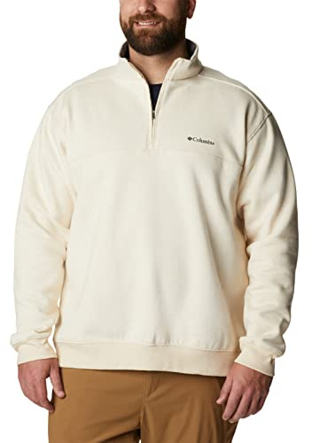 Columbia Men's Hart Mountain II Half Zip Hiking Shirt, Oatmeal Heather, Large