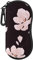 MoKo Occhiali da sole Soft Case Ultra Light Neoprene Zipper Eyeglass Case with Belt Clip, Black & White Magnolia