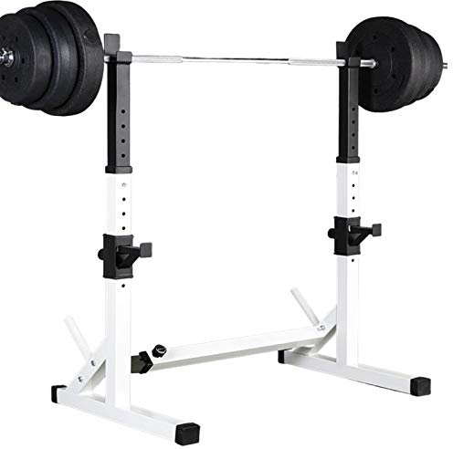 Achamusi Barbell Rack Stand - Multifunctional Adjustable Squat Rack, Heavy-Duty Dumbbell Rack，Strength Training Dip Station, Home Gym Equipment Max Load 550lbs