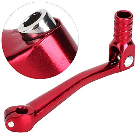 Lsaardth Leva del Cambio in Lega per Moto- (Rossa) 150 mm / 5,91 Pollici Accessorio per Modifica Universale per Motocicletta Leva del Cambio in Lega di Alluminio CNC per la Maggior Parte delle Moto