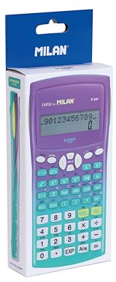 MILAN® Caja calculadora científica M240 Sunset, Verde-Lila