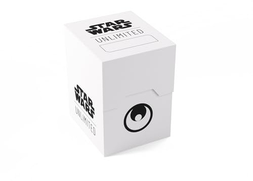 Asmodee - Gamegenic - Star Wars Unlimited Deck Box White-Black - Jeux de société - Cartes à Jouer et à Collectionner - Accessoires et Protection