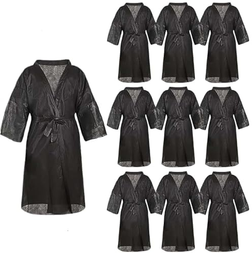 Elitzia Disposable Kimono Bathrobe - Non-Woven Fabric Spa Sauna Robe, Waterproof and Breathable, 100 x 68cm