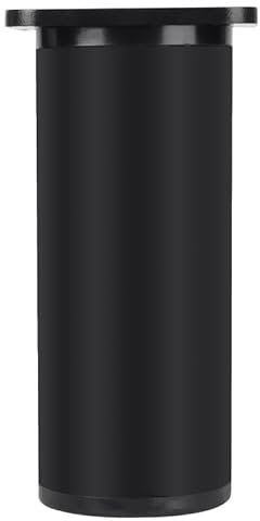 Kolamom 4er Set Höhenverstellbare Möbelfüße aus Aluminiumlegierung und PVC, 10-12cm, Rund, Schwarz, Belastbar bis 100kg, Universelle Möbelbeine für Sofa, Couchtisch, TV-Schrank und Badezimmerschrank