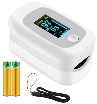 Bestyks Pulsoximeter, SauerstoffsäTtigung MessgeräT Finger, Pulsoximeter Fingeroximeter für Die Messung Des Pulses Und Der SauerstoffsäTtigung Am Finger