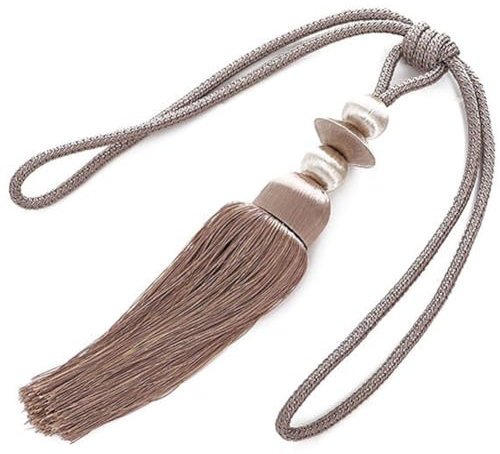 DLAZUM Vorhang-Raffhalter， Vorhangbänder für Vorhänge， 1 Paar kreative Vorhang-Raffhalter， Seil， einfache dekorative Vorhang-Seilhalter， Quaste， Vorhangschnalle，，Pale Mauve