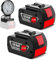 2X Batteries de Rechange 18V 8.0Ah/8000mAh pour Bosch 18 V BAT618 BAT618G BAT609 BAT609G BAT619 BAT619G BAT610G BAT610 BAT612 BAT622